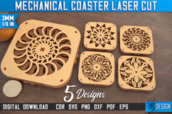 Mechanical Coasters Laser Cut Bundle, Kinetic Coasters Set Product Image 1
