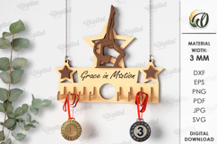 Medal Holder Laser Cut. Medal Display SVG Product Image 1