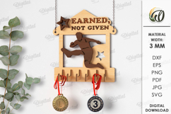 Medal Holder Laser Cut. Medal Display SVG Product Image 1