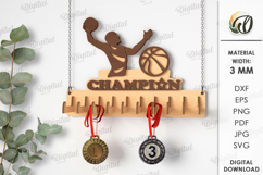 Medal Holder Laser Cut. Medal Display SVG Product Image 1