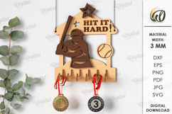 Medal Holder Laser Cut. Medal Display SVG Product Image 1