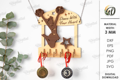 Medal Holder Laser Cut. Medal Display SVG Product Image 1