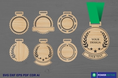 Medal Laser Cut Files, Blank Medal Shapes Svg Product Image 1