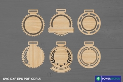 Medal Laser Cut Files, Blank Medal Shapes Svg Product Image 2