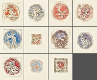 11 French Metal Stamps Designs - Antique Art Bundle Product Image 2