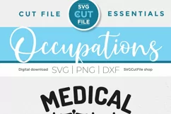 Create Medical Assistant tshirts and tote bags with this Medical Assistant svg and your Cricut