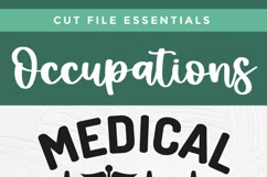 Medical Assistant svg with EKG and caduceus for tshirts and tote bags created with Cricut or Silhouette cutting machines