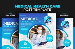Medical Care Clinic Healthcare Social Media Design Template Product Image 2