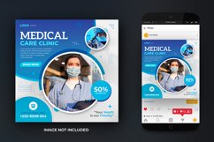Medical Care Clinic Healthcare Social Media Design Template Product Image 1