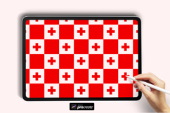 Medical Cross Pattern Brush for Procreate