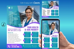 Medical Services flyer, Medical Hospital Promotional Flyer Product Image 1
