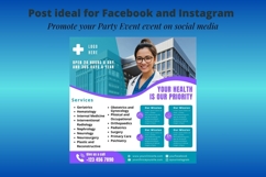 Medical Services flyer, Medical Hospital Promotional Flyer Product Image 4