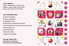 Medical Health Pink Instagram Templates| CANVA-PS-AI Product Image 2
