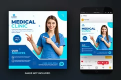 Medical Healthcare Social Media Promotion Banner Template Product Image 1