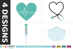 Medical healthcare icon collection for educational and clinic designs