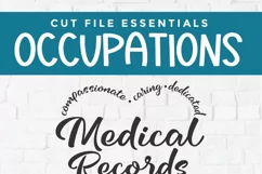 Medical Records tech svg - Create cute shirts and tote bags with your Silhouette machine