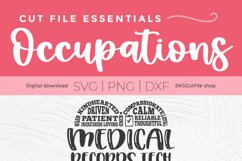 Create cute shirts and tote bag gifts with this medical records tech svg design!