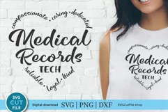 Medical Records tech svg - Create cute EMR or EHR tech gifts, like shirts and tote bags