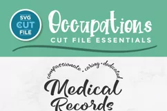 Medical Records tech svg - Create cute EMR or EHR tech gifts, like shirts and tote bags using Cricut or Silhouette