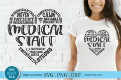 Medical Staff SVG, a cute subway art design for Cricut or Silhouette