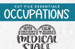Create adorable shirts and tote bags with this Medical Staff SVG