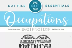 Use your Cricut or Silhouette machine to create tshirts and tote bags with this Medical Staff SVG