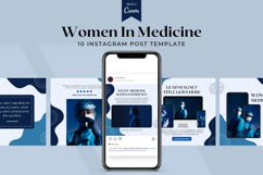 Women in Medicine Instagram Canva Template Product Image 2