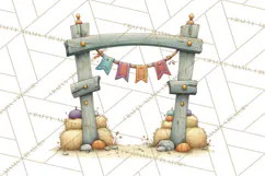 Medieval Fairground Animal Clipart PNG, Cute Animal Png Product Image 2