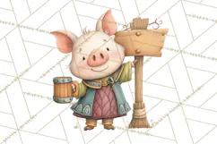 Medieval Fairground Animal Clipart PNG, Cute Animal Png Product Image 3