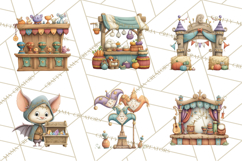 Medieval Fairground Animal Clipart PNG, Cute Animal Png Product Image 7