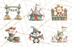 Medieval Fairground Animal Clipart PNG, Cute Animal Png Product Image 5
