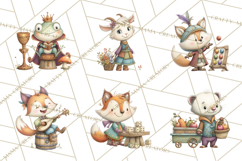 Medieval Fairground Animal Clipart PNG, Cute Animal Png Product Image 6