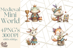Medieval Fairground Animal Clipart PNG, Cute Animal Png Product Image 1