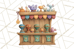 Medieval Fairground Animal Clipart PNG, Cute Animal Png Product Image 4