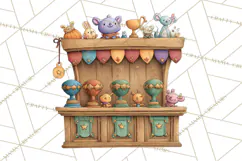 Medieval Fairground Animal Clipart PNG, Cute Animal Png Product Image 4