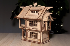 Medieval Town House Laser Cut File SVG Plywood Template Product Image 7