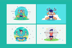 Meditation Calm Lifestyle Illustrations Product Image 1