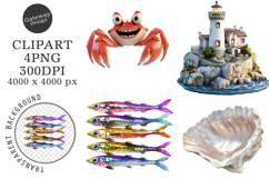 Mediterranean Coastal Clipart Png Product Image 1
