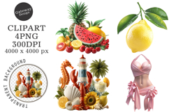 Mediterranean Coastal Clipart Png Product Image 1