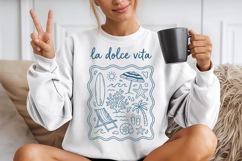 Mediterranean Coastal Summer Png SVG Product Image 2