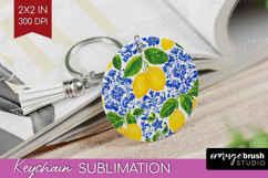 Mediterranean Keychain PNG - Summer Keychain Sublimation Product Image 1