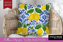 Mediterranean Pillow Sublimation - Summer Pillow Cover PNG Product Image 1