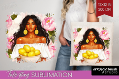 Mediterranean Tote Bag - Summer Tote Bag PNG Sublimation Product Image 1