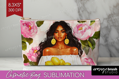 Mediterranean Cosmetic Bag - Summer Makeup Bag PNG Product Image 1