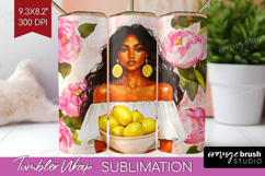 Mediterranean Tumbler Wrap - Summer Tumbler PNG Sublimation Product Image 1