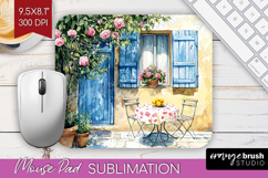 Mediterranean Mouse Pad Sublimation - Summer Mousepad PNG Product Image 1