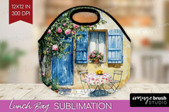 Mediterranean Lunch Bag - Summer Lunch Bug PNG Sublimation Product Image 1