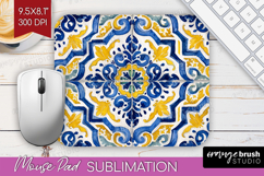 Mediterranean Mouse Pad Sublimation - Summer Mousepad PNG Product Image 1