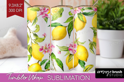 Mediterranean Tumbler Wrap - Summer Tumbler PNG Sublimation Product Image 1