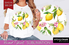 Mediterranean Round Tshirt Background - Summer PNG Product Image 1